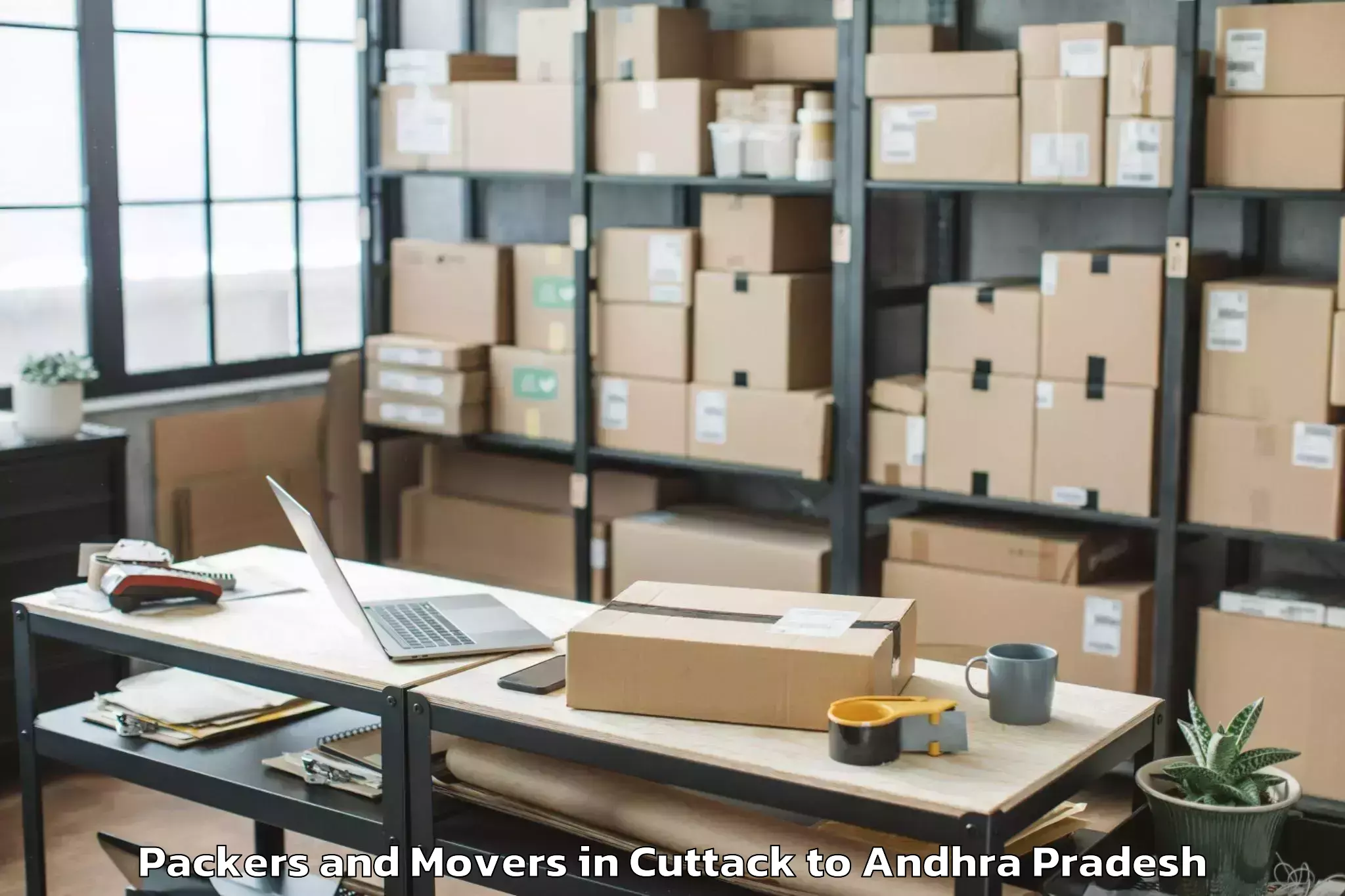 Cuttack to Kanchikacherla Packers And Movers